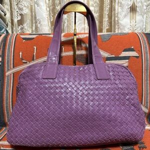 BOTTEGA VENETA ❤️🌟WOVEN PURPLE TOTE BAG ⭐️